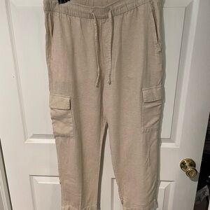 Beige Cargo Pants for Men